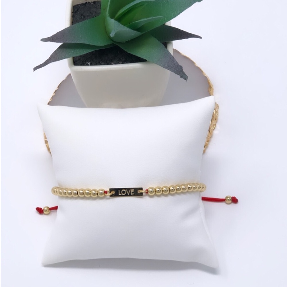 “Love” 18k gold plated bracelet